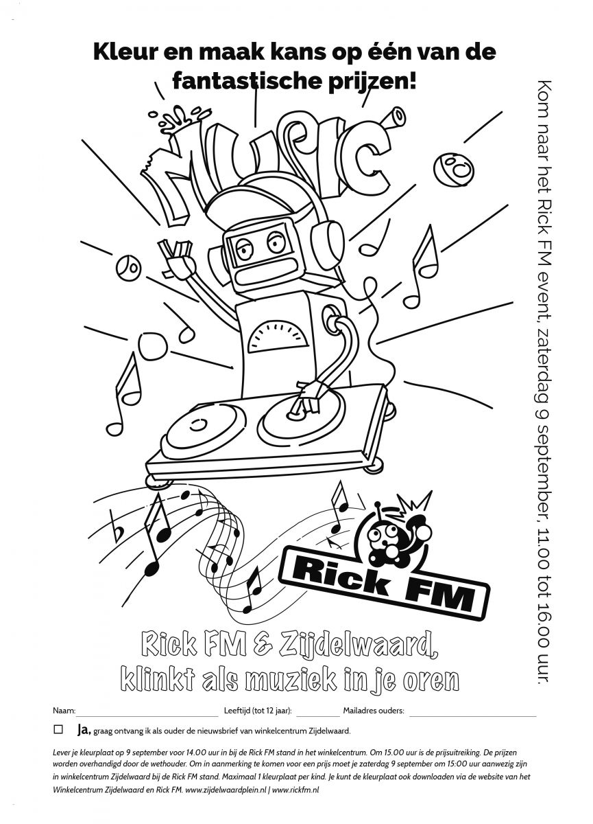 RICK FM-Kleurplaat Zijdelwaard